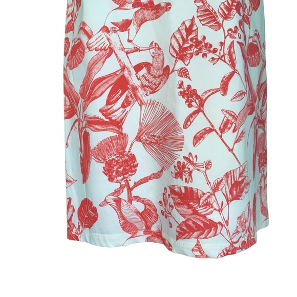 Chic Red Floral Mini Dress - Picture 5 of 9